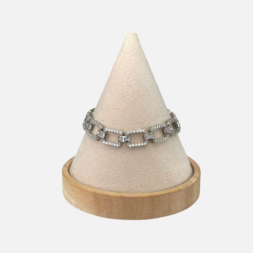 Luxury Rectangle Silver Bracelet